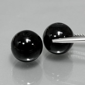 カラットの天然黒オニキス（10.23 mm・球体 / ボール）