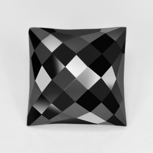 4.94カラットの天然黒オニキス（11.7×11.6 mm・四角）