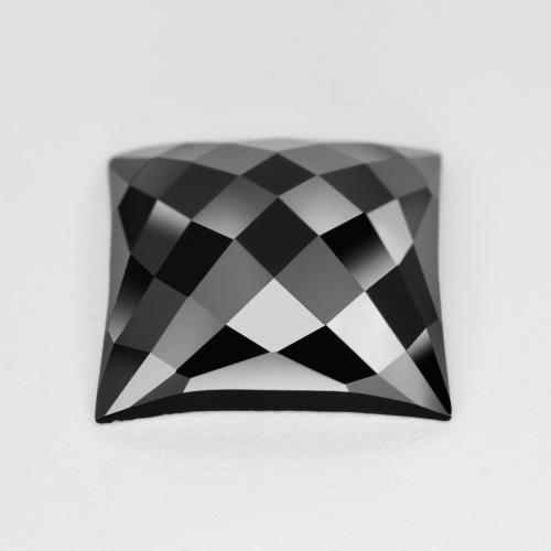 4.94カラットの天然黒オニキス（11.7×11.6 mm・四角）