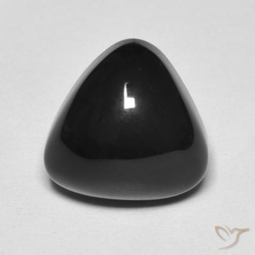 3.35ct 天然 ブラック オニキス, トリリオン, オペーク