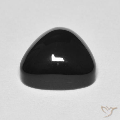 3.35カラットの天然ブラックオニキス、トリリオン、オペーク