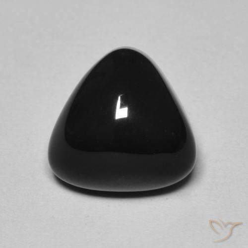 3.30ct 天然 ブラック オニキス, トリリオン, オペーク