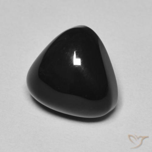 3.35カラットの天然ブラックオニキス、トリリオン、オペーク