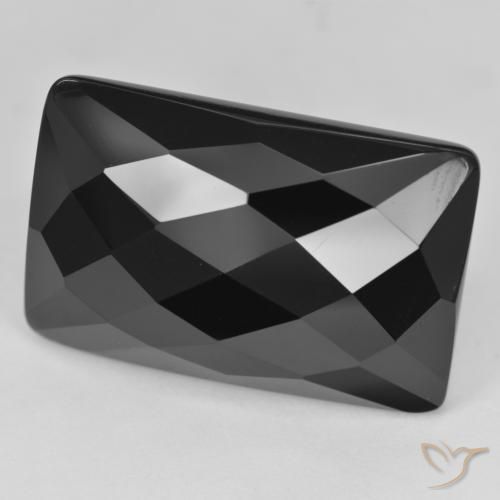 33.59ct 天然 ブラック オニキス, クッション, オペーク