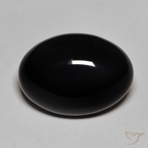 12.12ct 天然 ブラック オニキス, 楕円形, オペーク