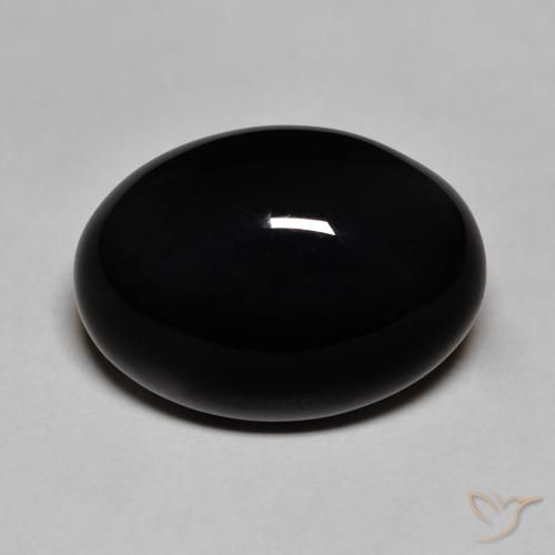 11.40ct 天然 ブラック オニキス, 楕円形, オペーク