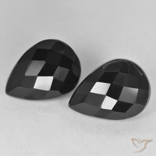 Shop natural 17.51ct ブラック オニキス gems, 洋梨の形, from スリランカ at GemSelect. In stock, global shipping!
