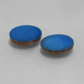 1.44カラットの天然Cobalt Blueオパールダブレット（8×6 mm・オーバルカット）