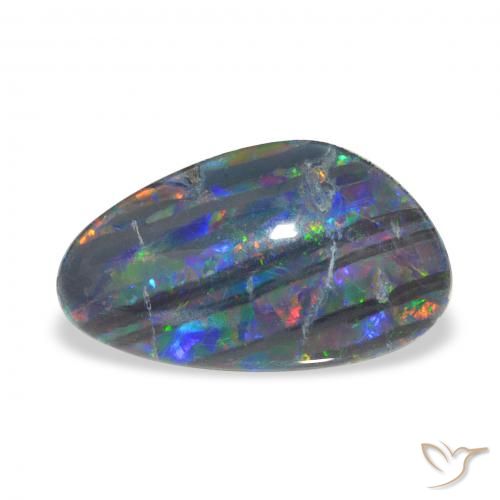 3.25ct 天然 マルチカラー オパールトリプレット, ファンシー, オペーク