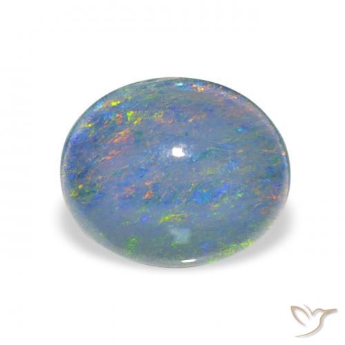 2.42ct マルチカラー オパールトリプレット, 楕円形, オペーク