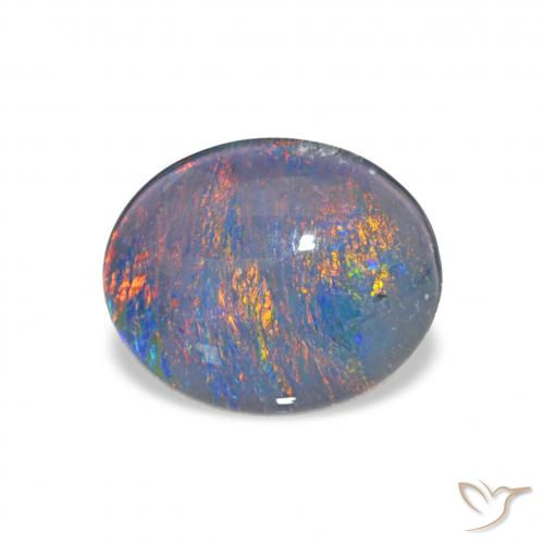 2.51ct マルチカラー オパールトリプレット, 楕円形, オペーク