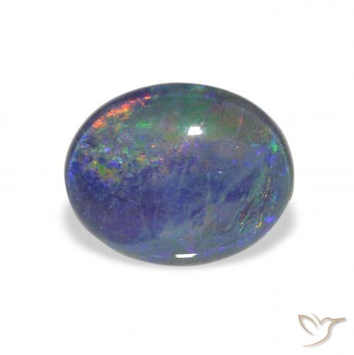 2.57ct 天然 マルチカラー オパールトリプレット, 楕円形, オペーク
