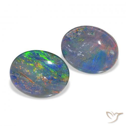 Shop natural 4.51ct マルチカラー オパールトリプレット gems, 楕円形, from オーストラリア at GemSelect. In stock, global shipping!