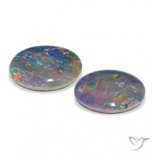 Shop natural 4.51ct マルチカラー オパールトリプレット gems, 楕円形, from オーストラリア at GemSelect. In stock, global shipping!