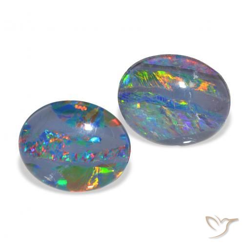 Shop natural 4.57ct マルチカラー オパールトリプレット gems, 楕円形, from オーストラリア at GemSelect. In stock, global shipping!