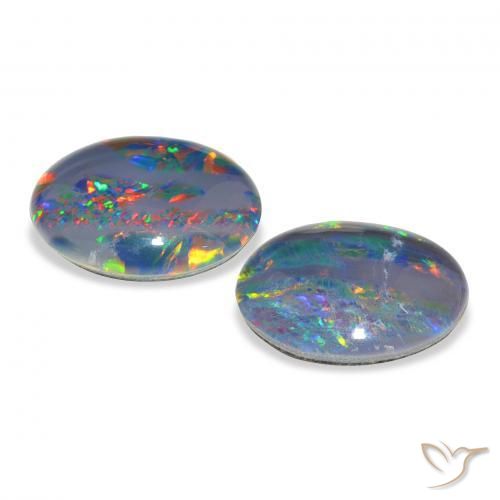 Shop natural 4.57ct マルチカラー オパールトリプレット gems, 楕円形, from オーストラリア at GemSelect. In stock, global shipping!