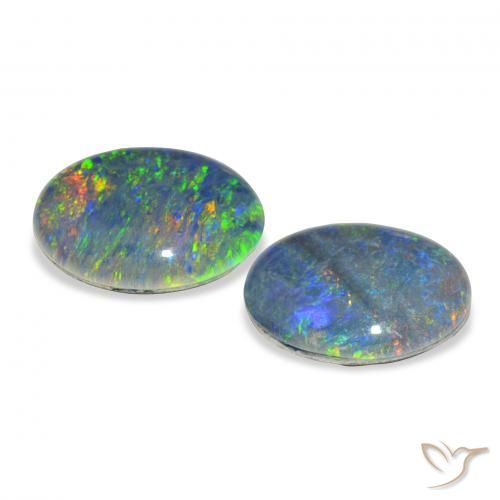 Shop natural 4.44ct マルチカラー オパールトリプレット gems, 楕円形, from オーストラリア at GemSelect. In stock, global shipping!