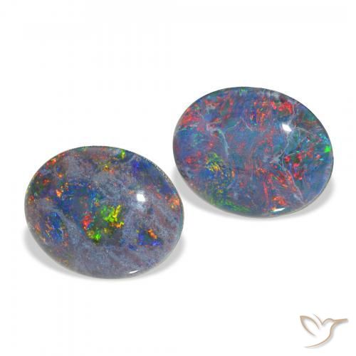 Shop natural 4.29ct マルチカラー オパールトリプレット gems, 楕円形, from オーストラリア at GemSelect. In stock, global shipping!