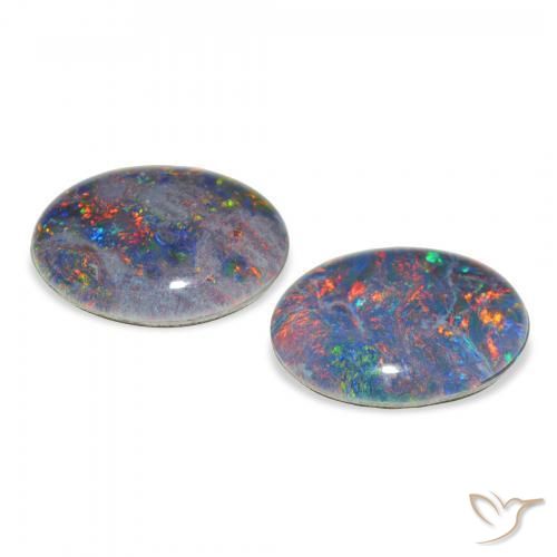 Shop natural 4.29ct マルチカラー オパールトリプレット gems, 楕円形, from オーストラリア at GemSelect. In stock, global shipping!