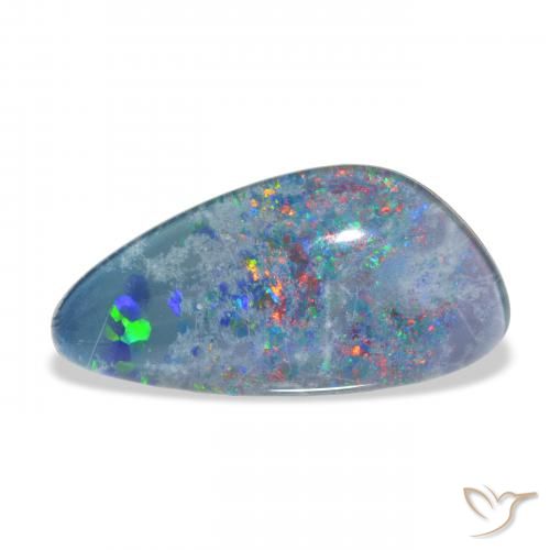4.10ct 天然 マルチカラー オパールトリプレット, ファンシー, オペーク