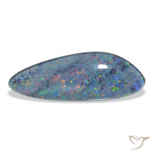 4.44ct 天然 マルチカラー オパールトリプレット, ファンシー, オペーク