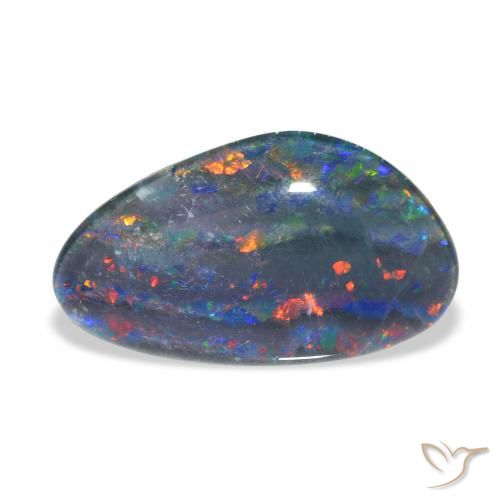 3.31ct 天然 マルチカラー オパールトリプレット, ファンシー, オペーク