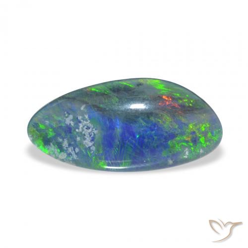 3.24ct 天然 マルチカラー オパールトリプレット, ファンシー, オペーク