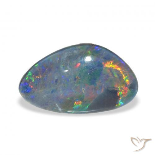3.75ct 天然 マルチカラー オパールトリプレット, ファンシー, オペーク