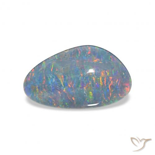 3.84ct マルチカラー オパールトリプレット, ファンシー, オペーク