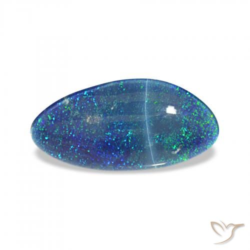 3.30ct マルチカラーブルー オパールトリプレット, ファンシー, オペーク