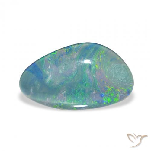 3.34ct 天然 マルチカラー オパールトリプレット, ファンシー, オペーク