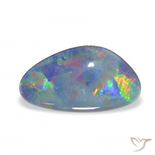 4.20ct 天然 マルチカラー オパールトリプレット, ファンシー, オペーク