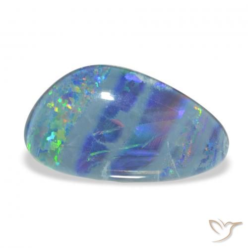 7.90ct マルチカラー オパールトリプレット, ファンシー, オペーク