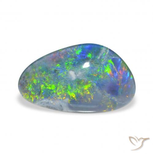 3.45ct 天然 マルチカラー オパールトリプレット, ファンシー, オペーク