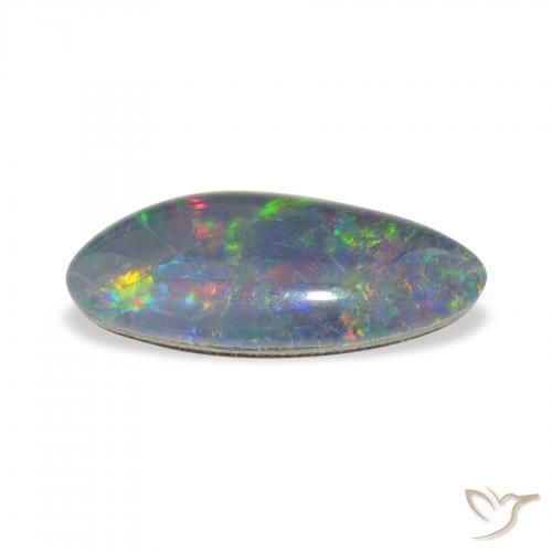 3.28カラットの天然マルチカラーオパールトリプレット、ファンシーシェイプ、オペーク