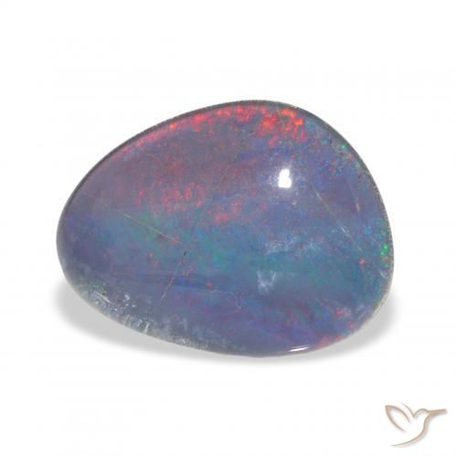 6.65カラットの天然マルチカラーオパールトリプレット、ファンシーシェイプ、オペーク