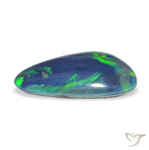 3.63カラットの天然マルチカラーオパールトリプレット、ファンシーシェイプ、オペーク