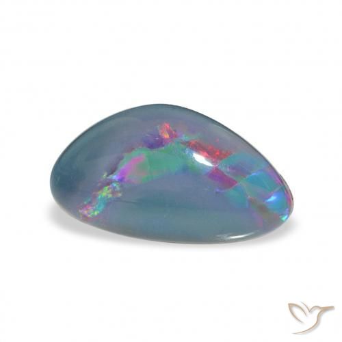 2.07カラットの天然マルチカラーオパールトリプレット、ファンシーシェイプ、オペーク