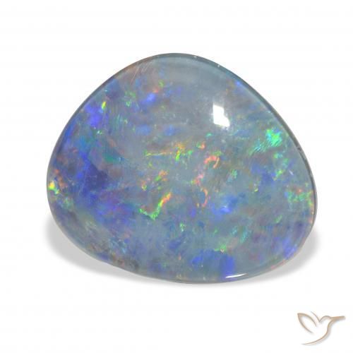 8.11カラットの天然マルチカラーオパールトリプレット、ファンシーシェイプ、オペーク