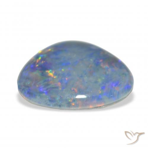 8.11カラットの天然マルチカラーオパールトリプレット、ファンシーシェイプ、オペーク