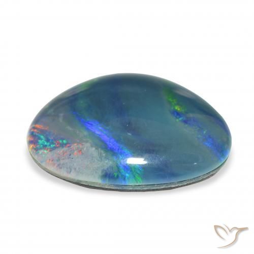 8.32カラットの天然マルチカラーオパールトリプレット、ファンシーシェイプ、オペーク