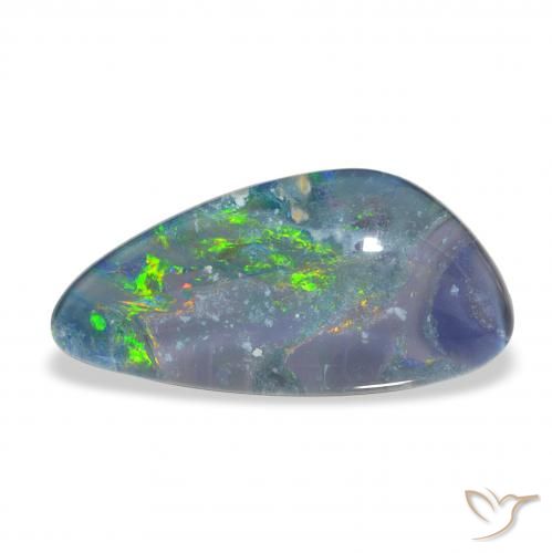 4.26カラットの天然マルチカラーオパールトリプレット、ファンシー、オペーク