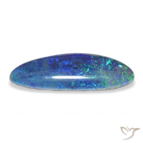 7.40カラットの天然マルチカラーオパールトリプレット、ファンシー、オペーク