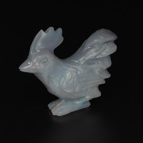 10.28カラットの天然マルチカラーオパール（24.5×19.8 mm・ファンシーシェイプ）