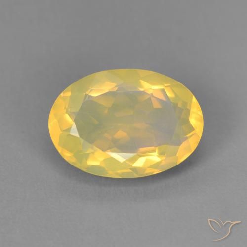 1.45カラットの天然マルチカラーオパール（10.4×7.4 mm・オーバルカット）