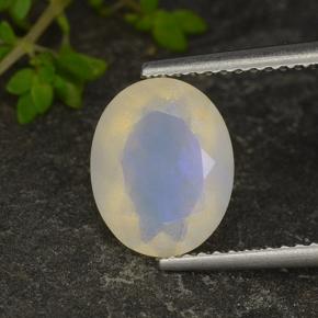1.35カラットの天然マルチカラーオパール（10.2×8.1 mm・オーバルカット）