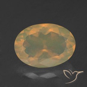 1.74ct 天然 マルチカラー オパール, 楕円形, 透明