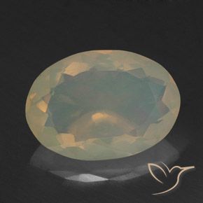 1.74ct 天然 マルチカラー オパール, 楕円形, 透明