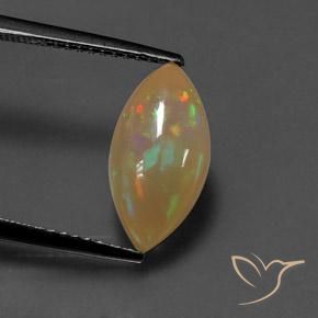 1.85ct 天然 マルチカラー オパール, マーキーズ, 透明/半透明