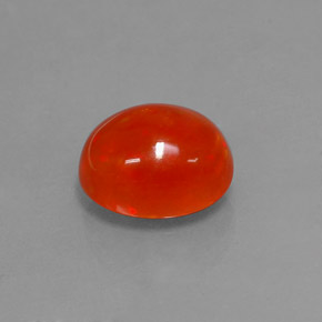 2.95カラットの天然マルチカラーオパール（11×9 mm・透明）